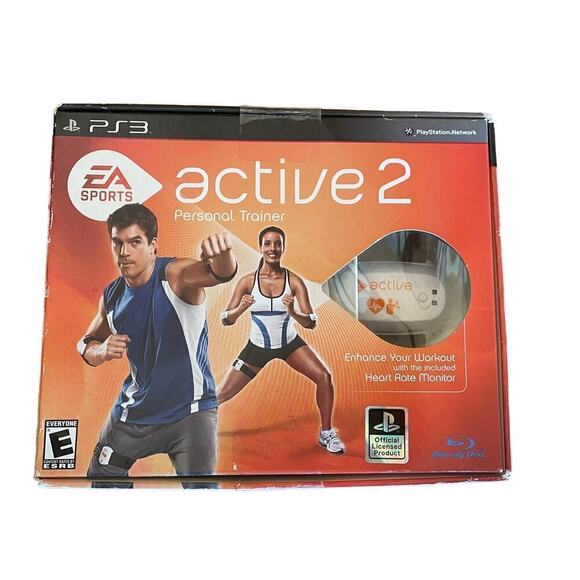 NEW! PS3 EA Sports Active 2 Personal Trainer With Heart Monitor. Open Box. - Picture 1 of 5